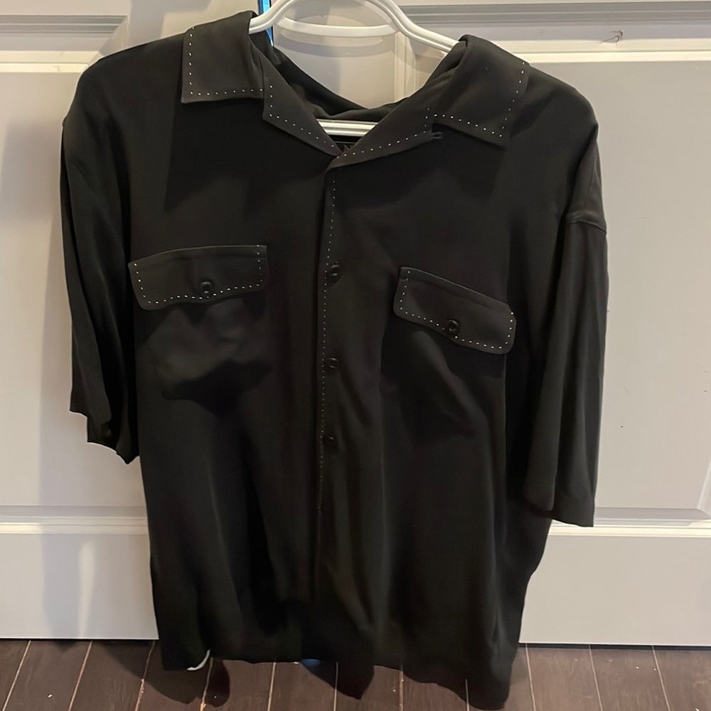 Nat Nast bowling shirt.  Indy 500 embroidered on back.